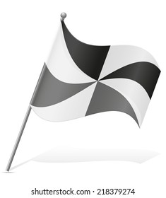 flag of Ceuta vector illustration isolated on white background