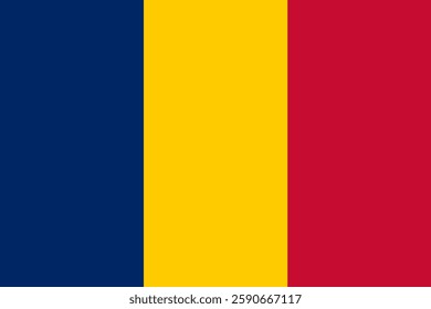 Flag of Chad, 3:2 Format, Chad Flag