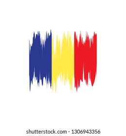 Flag of Chad. Vector illustration