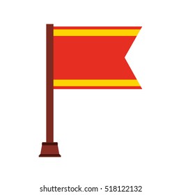 flag championship isolated icon vector illustration design
