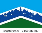 Flag of Chapel Hill, North Carolina, USA. 