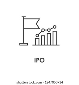 flag, chart icon
