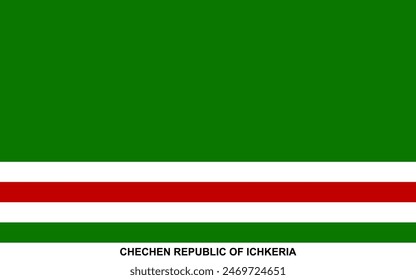 Flag of CHECHEN REPUBLIC OF ICHKERIA, CHECHEN REPUBLIC OF ICHKERIA national flag