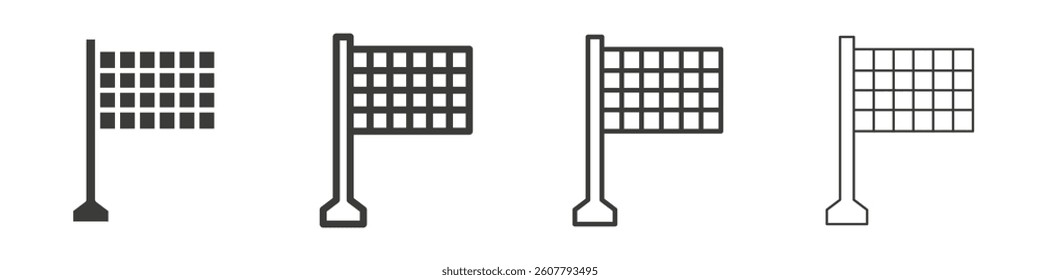 Flag checkered icon collection for website designs