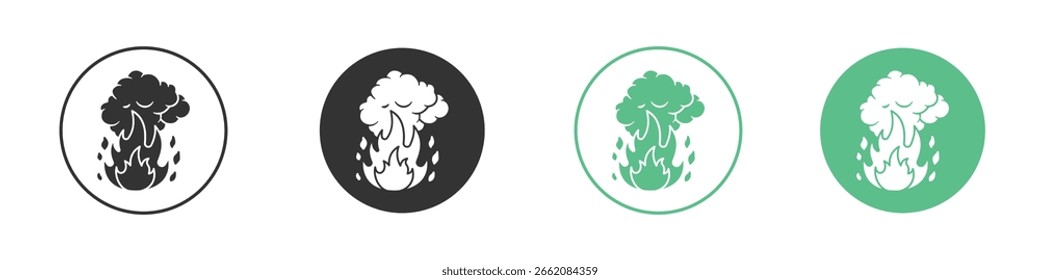 Flag checkered icon Minimal Flat Line Vector Icon Set.
