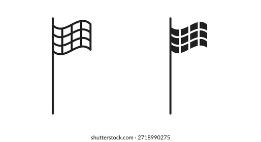 Icono a cuadros de la bandera para el App móvil, diseños editables