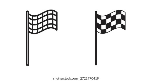 Icono a cuadros de la bandera para su diseño del Sitio web, logotipo, App, interfaz de usuario. EPS10