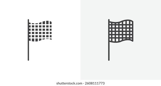Flag checkered icons design. vector icons for ui designs