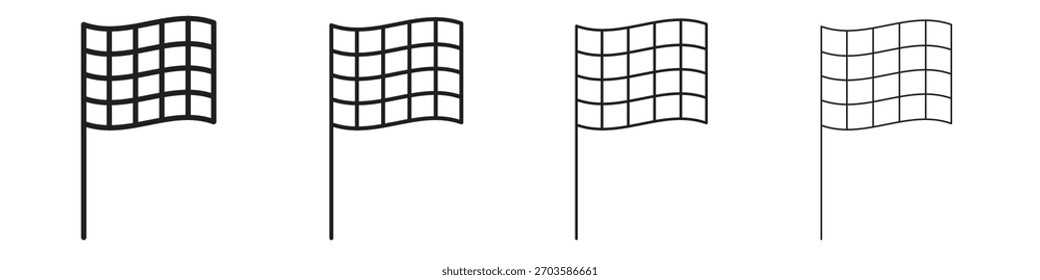 Elementos a cuadros del Vector del símbolo de la bandera para el Web infográfico