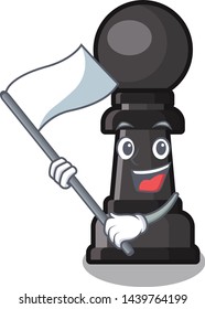 With flag chess pawn on in the character