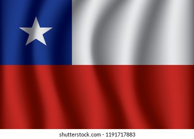 Flag of Chile. Chile Icon vector illustration eps10.