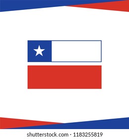 Flag of Chile Logo Icon