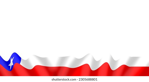 Flag of Chile in various styles in series form 