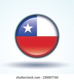 Flag of Chile, vector illustration
