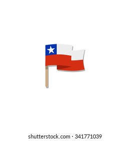 Flag of Chile, vector illustration