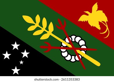 Flag of Chimbu Province (Independent State of Papua New Guinea) Simbu Provins