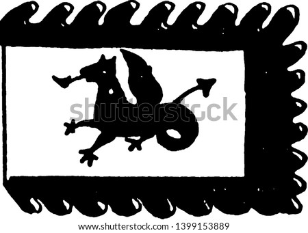 Flag of China also known as the five star Red Flag which is a red field charged in the canton with five golden stars, vintage line drawing or engraving illustration.