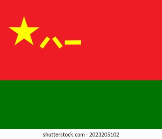 Bandera de China, Fuerza Terrestre del Ejército Popular de Liberación (PLAGF), Bandera militar de China, Ejército Chino