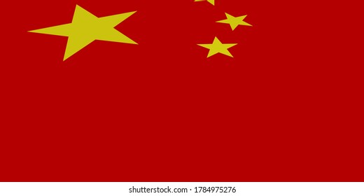 Flag of China. Vector illustration