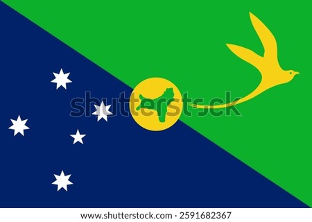 Flag of Christmas Island, 3:2 Format, Christmas Island Flag