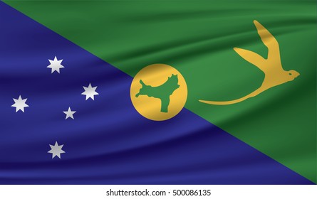 Flag of Christmas Island - vector illustration