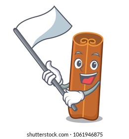 Flag cinnamon mascot cartoon style