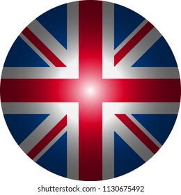 Flag Circle of united kingdom