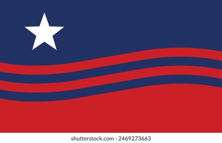 Flag city of Columbia, Tennessee, USA. 