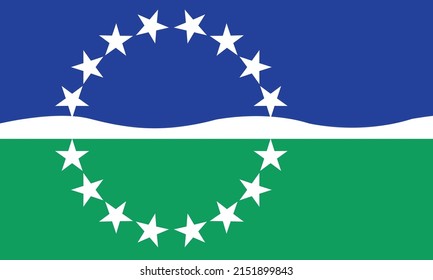 The Flag Of The City Of Hampton Roads Virginia USA