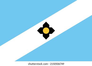 The Flag Of The City Of Madison Wisconsin USA