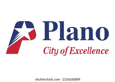 The flag of the city of Plano Texas USA