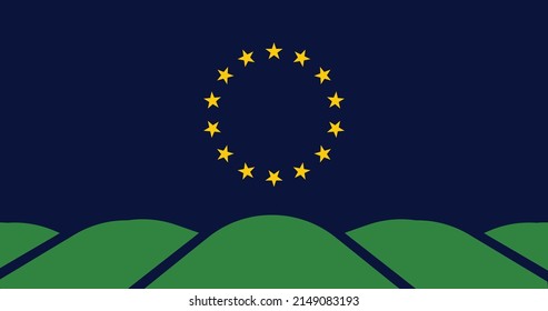 The flag of the city of Salt Lake city Utah USA