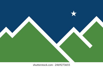 Flag city of Sandy, Utah, USA. 