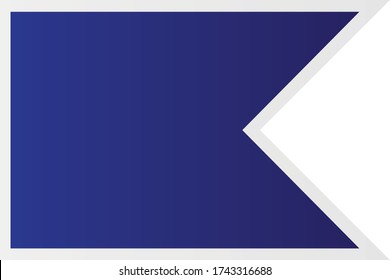 Flag of Banská Štiavnica City, Slovak Republic. Slovakia, Banska Stiavnica Vector Illustration Symbol