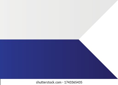 Flag of Liptovský Mikuláš City, Slovak Republic. Slovakia, Liptovsky Mikulas Vector Illustration Symbol