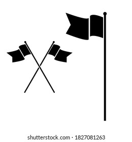 Flag clip art , it can be used as element of graphic design such as logo, application icon, etc