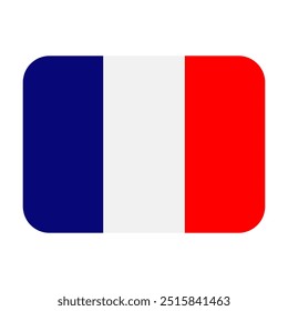 Flag of Clipperton Island icon vector. Clipperton Island flag emoticon illustration