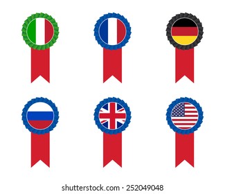 Flag cockades