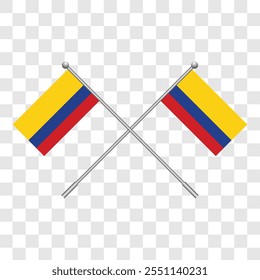 Bandera de Colombia Clip elemento de arte Diseño gráfico. Ilustración vectorial