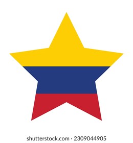 Bandera de Colombia en forma de diseño