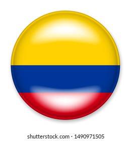 View Colombia Flag Round Images