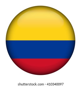 Flag of Colombia Glossy Button