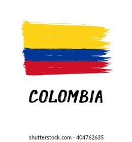 Flag Of Colombia - Grunge