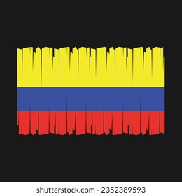 Flag of Colombia national country symbol vector illustration