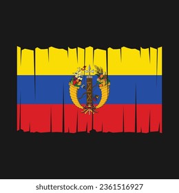 Flag of Colombia national country symbol Vector illustration
