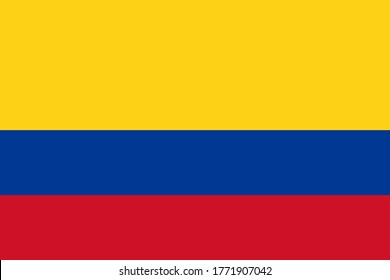 Flag of Colombia, National Republic of Colombia flag, The capital city is Bogotá.