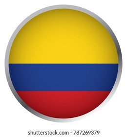 Flag of Colombia (Round icon)