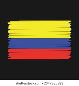 Bandera de Colombia con fondo transparente