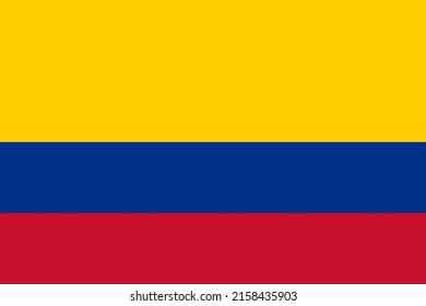 Flag of the Colombia in vector.