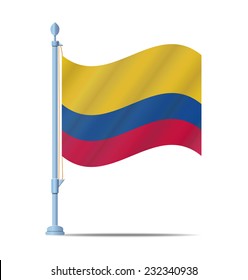 Flag of Colombia vector illustration